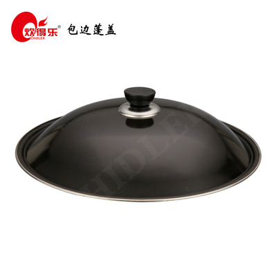 厂家现货供应搪瓷高盖炒锅汤锅盖厂家批发来样可做锅盖货源批发|ru