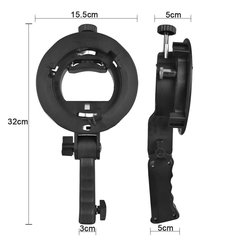 Convenient camera flash microphone L-shaped DV bracket handheld chuck soft box fill light S-type hot shoe bracket