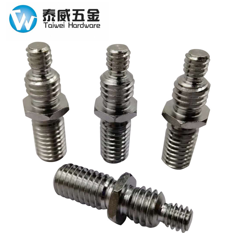 1/4-3/8英制三脚架转换螺丝 电镀银色三脚架转换螺丝