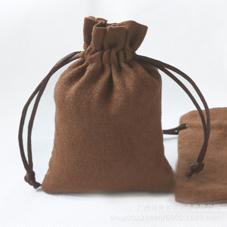 广州厂家 绒布袋   绒布袋 拉绳绒布袋 首饰灰色绒布袋