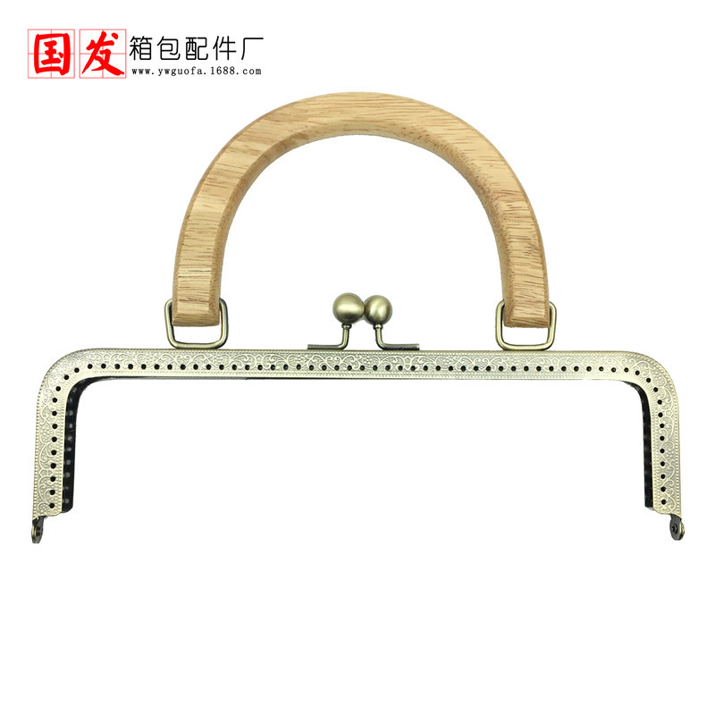 20cm 25cm cuadrado empujado pallet cabeza de madera mano tronco café de alta calidad mano de madera oro boca mayorista