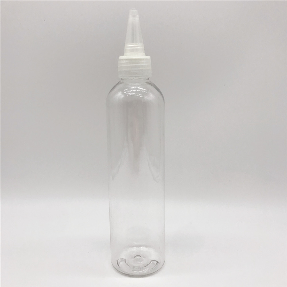 厂家直销300ml透明尖嘴瓶 pet塑料瓶 油瓶
