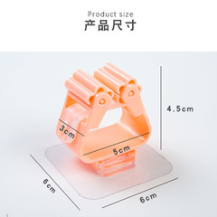 Magnetic Multi-functional Strong Adhesive Damage-free Mop Hook Bathroom Wall Mount Storage Hook Toilet Brush Mop Rack