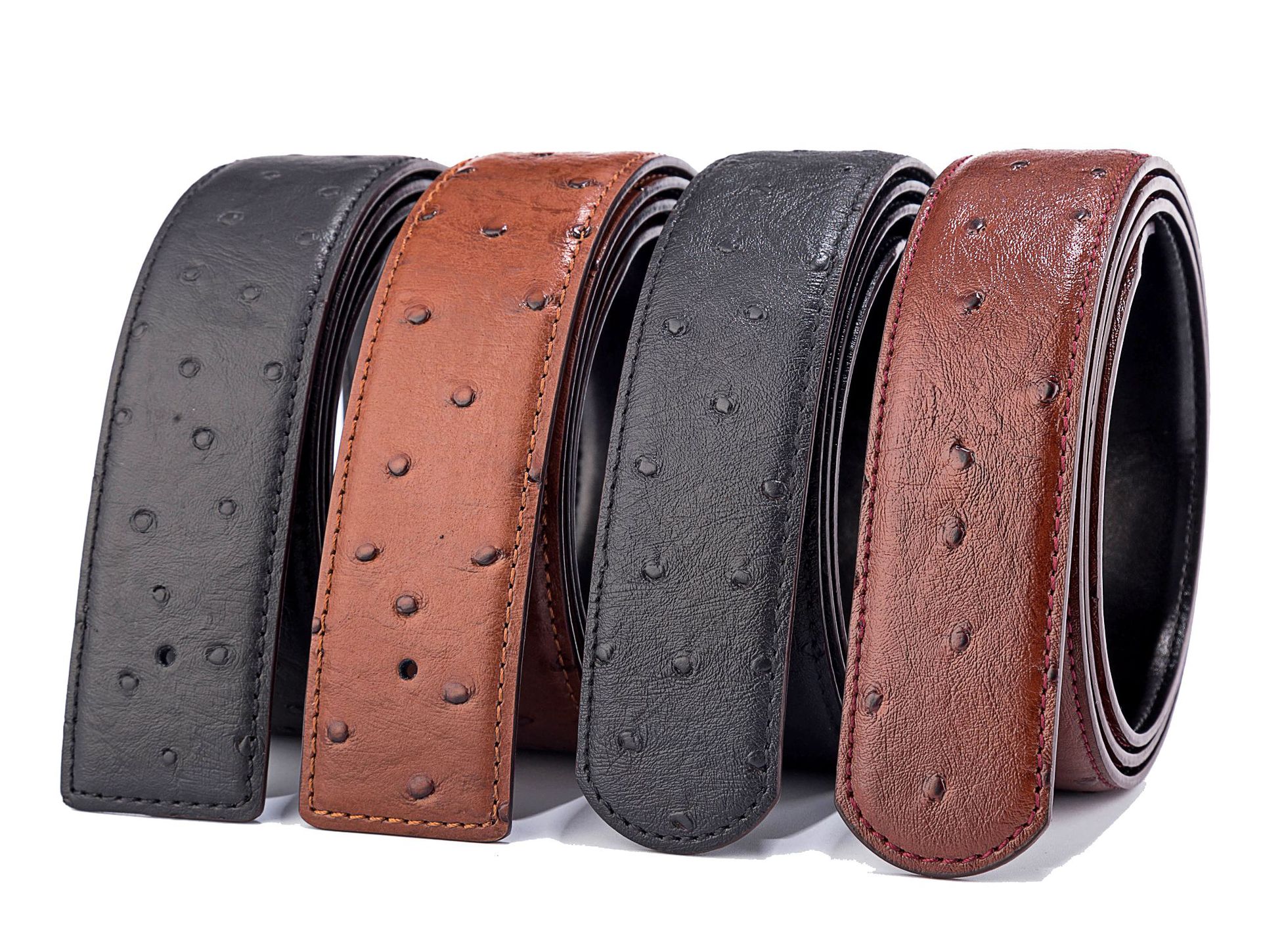 Elite quality double-sided import leather belt