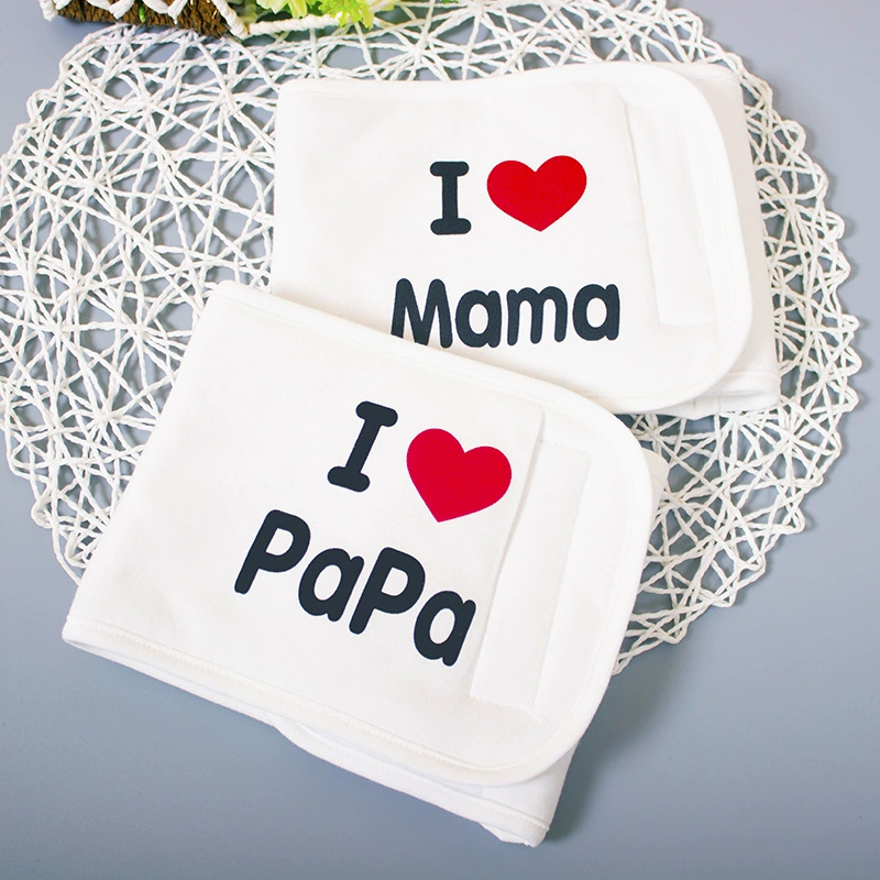 Двухкомпонентная детская хлопковая шерсть для окружности живота для новорожденных, четырехсезонная ipapa & Mama, крючок и петля для окружности живота