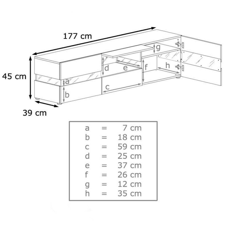 Mueble para TV LED de alto brillo, mueble audiovisual, mueble para TV de aglomerado con LED, suministro directo del fabricante. image 5