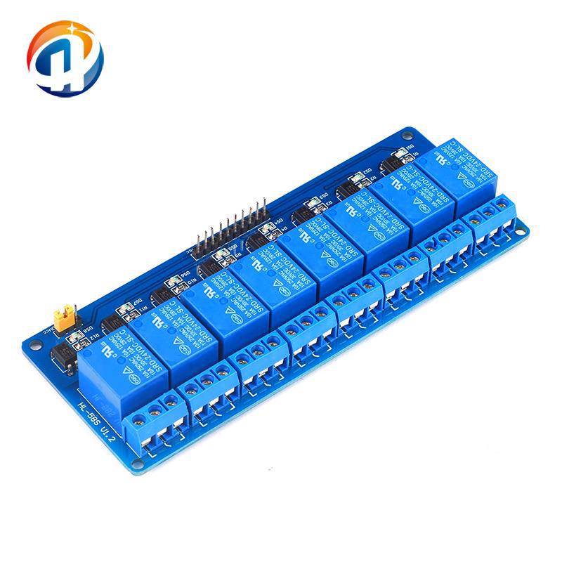 厂家直销 带光耦 8路继电器模块 plc继电器控制板 24v