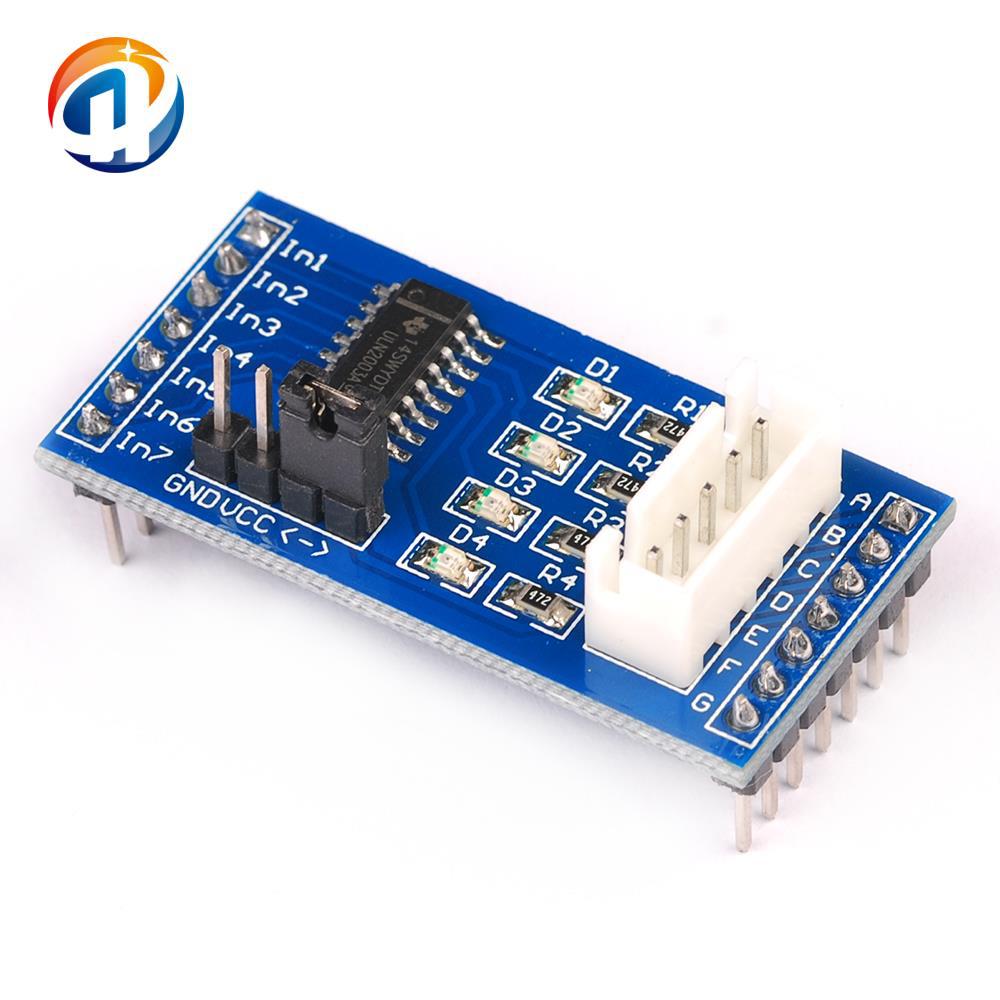 新款 蓝色PCB板 ULN2003 五线四相 步进电机 驱动模块 驱动板