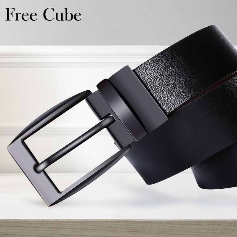 Men's double-sided universal leather belt