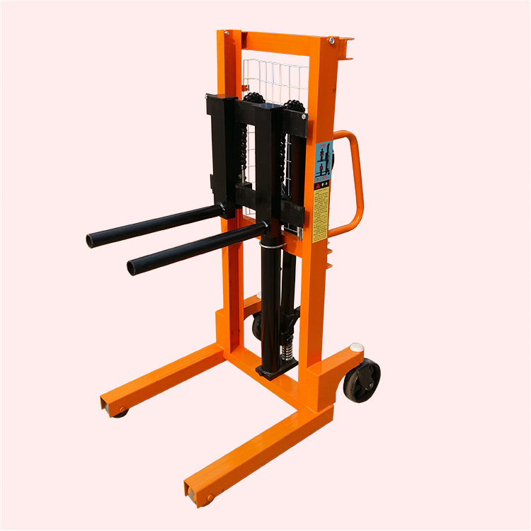 供应单双圆轴型液压升降手拉车 仓储堆高车升高车 油压堆垛机