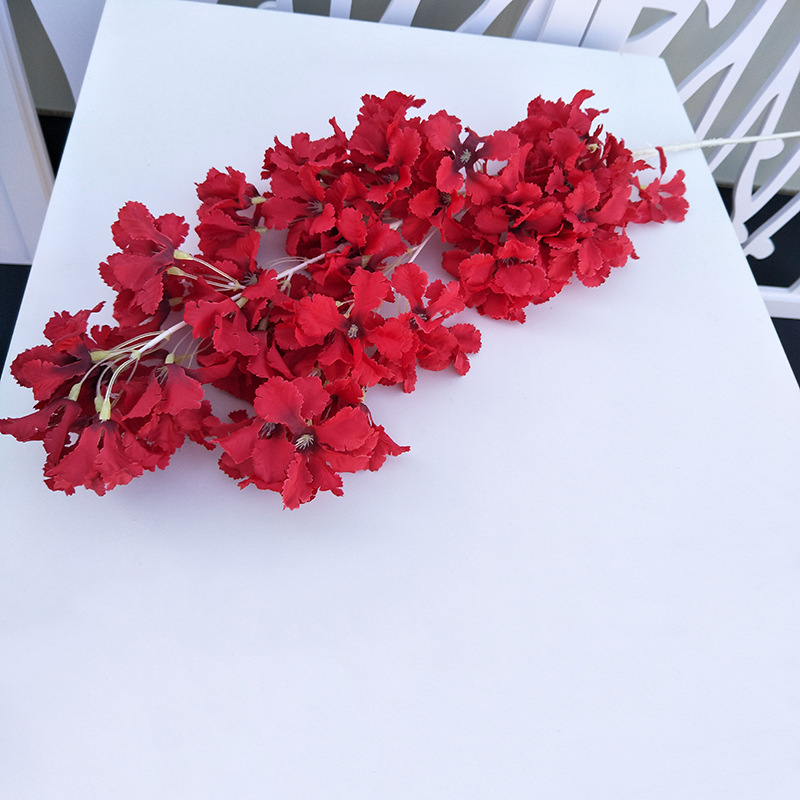 Varilla blanca nieve Cerezo arco techo falso flor sala de estar estudio decoración de la boda simulación Cerezo planta de simulación