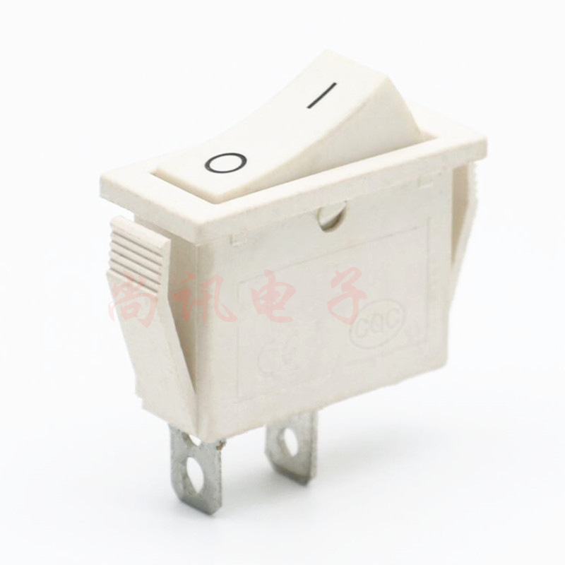 船型开关 KCD3  白色2脚2挡 电源开关翘板开关二脚二档15A/250V