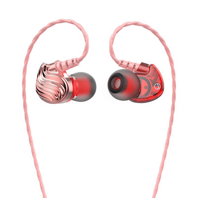 E-Commerce deportes calientes auricular bajo en la oreja corriendo juego de música con micrófono de control de alambre auricular del teléfono móvil