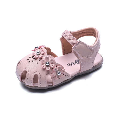 Baby Anti-Kick Toe Sandals  Spring and Summer Girls' Shoes 0-2 Years Old 1 Infant Girl Baby Toddler Shoes Wholesale