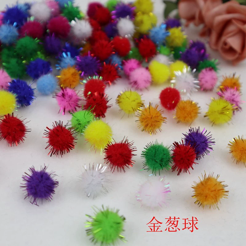 В наличии поставка цвет золото и серебро лук плюшевый мяч цвет лук плюшевый шар Рождество маленький помпон оптом колючий шар блеск мяч