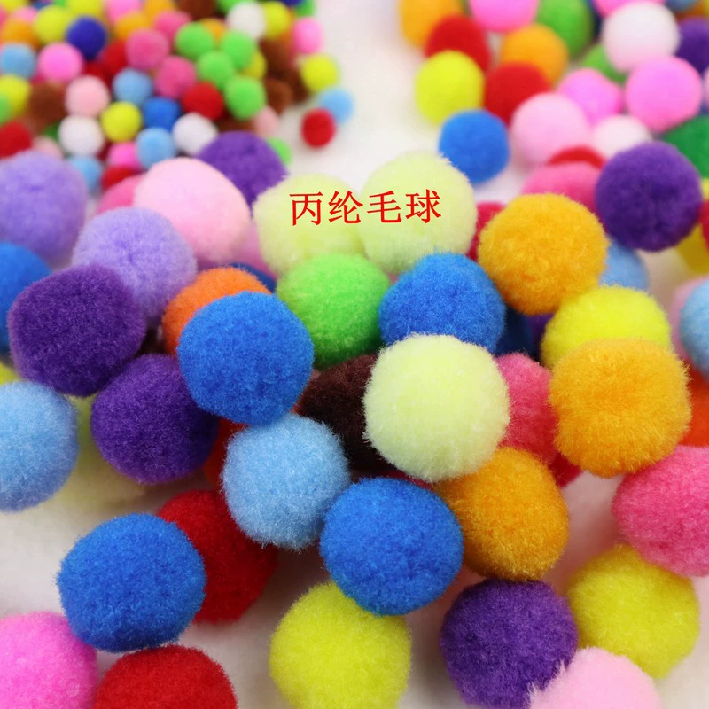 Волосы мяч производителей в наличии маленький шарик волос 1cmdiy ручной работы см волос мяч цвет полипропилен красочные высокой эластичные волосы мяч