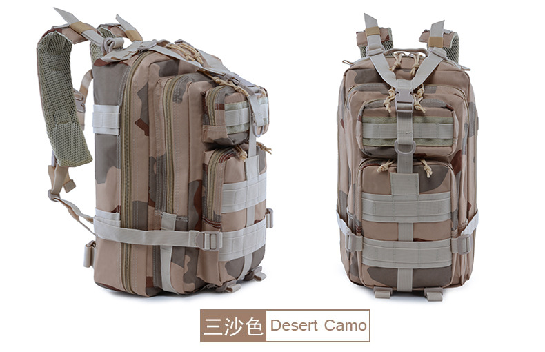 Bolso de camuflaje táctico de lobo de paso 3P equipo de viaje para hombres montañismo al aire libre deporte camping mochila táctica