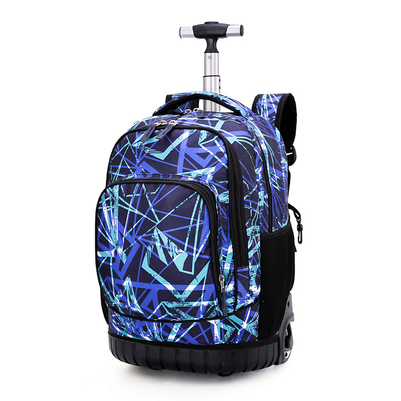 Junior high school students' trolley schoolbag boys' Travel Backpack adults' trolley travel bag men's and women's grade 5-9 high capacity