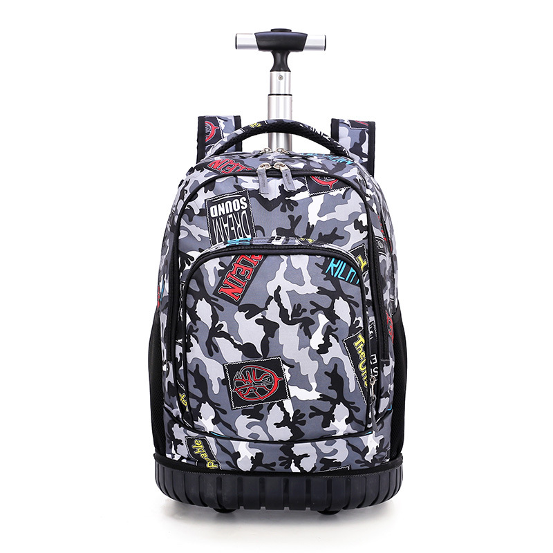 Junior high school students' trolley schoolbag boys' Travel Backpack adults' trolley travel bag men's and women's grade 5-9 high capacity