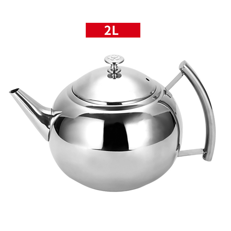 Olla de Oliva de acero inoxidable Hotel cafetera restaurante Moka restaurante con malla de fugas botella de agua fría hogar tetera