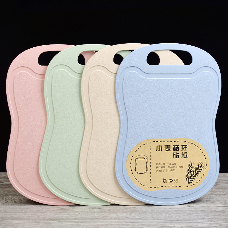 Tablero de corte de paja de trigo tablero de corte pequeño creativo tablero de corte de carne doméstica cocina tablero de ocupación de frutas tablero de corte entrega de fábrica