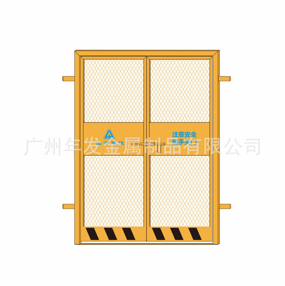 广州工厂大量建筑工地现货1.3*1.8m电梯门升降机电梯井口防护