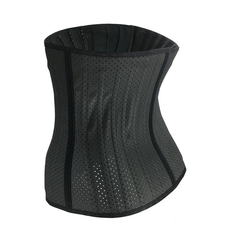 Breathable sports waist belt for gym, brace, steel frame