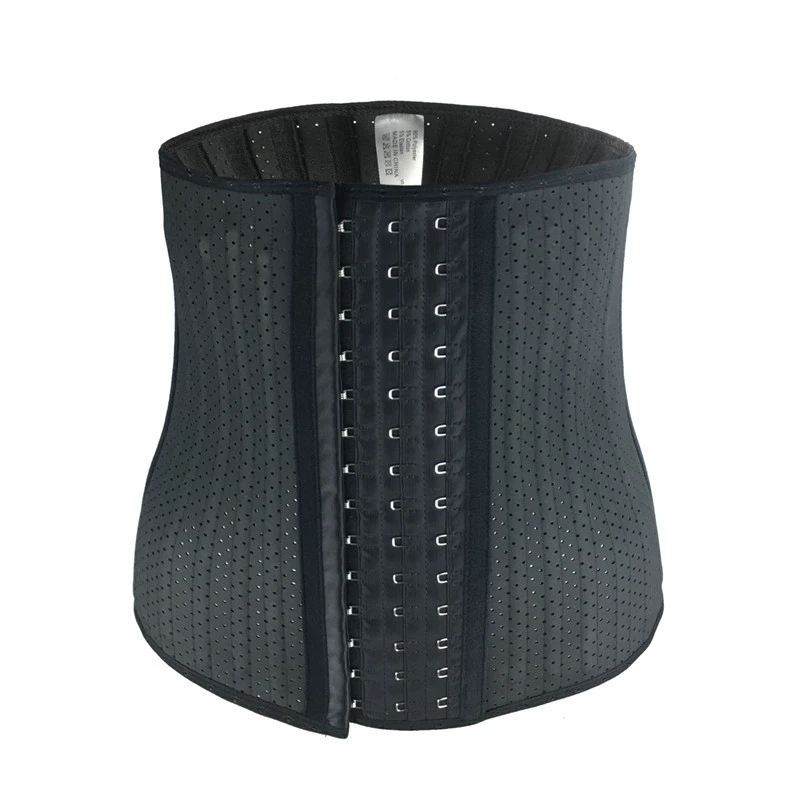 Breathable sports waist belt for gym, brace, steel frame