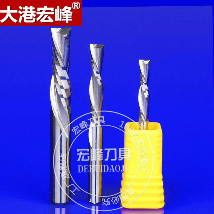 Поставка сверхтонких частиц немецкий материал Вольфрамовая сталь левосторонний двусторонний спиральный фрезерный станок Яркий инструмент для удаления стружки с ЧПУ (рисунок)