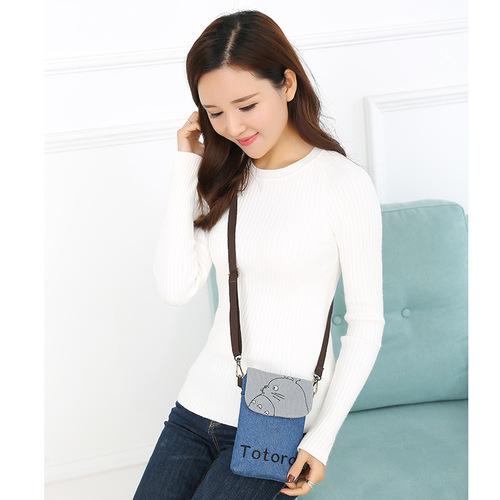 6-inch cross-body mobile phone bag iPhone7plus halter neck mobile phone bag women's fabric hand-carrying coin purse r9 small hand