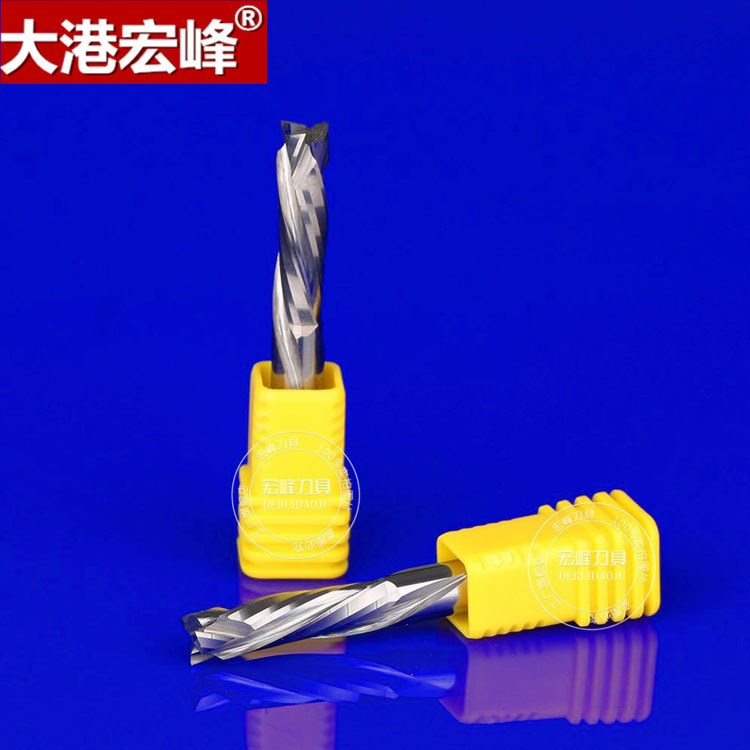 德料钨钢三刃复合刃铣刀 胶合板 贴皮板 不起毛 不崩边 数控刀具
