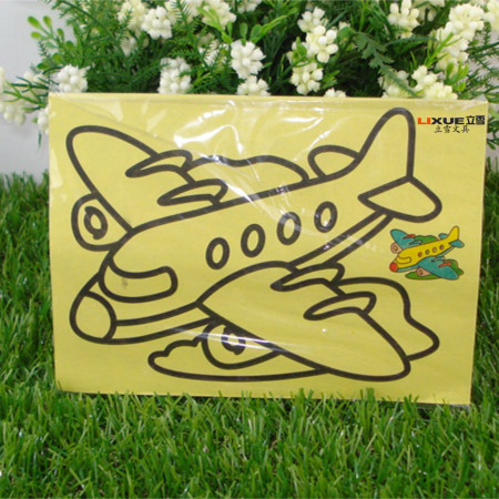 Children's sand painting small yellow sand painting sand painting 11*8.5 sand painting sand painting children's intellectual toys 02