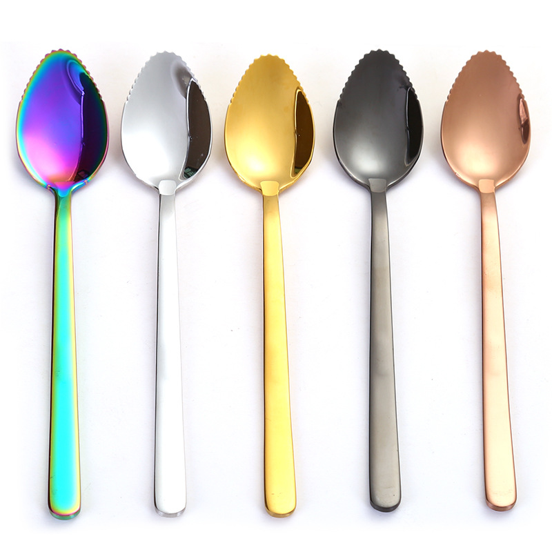 Raspador de barro de acero inoxidable 304 bebé manzana auxiliar comida cuchara suplemento de comida para bebés cuchara de barro Internet celebridad raspador de agua fruta cuchara de barro