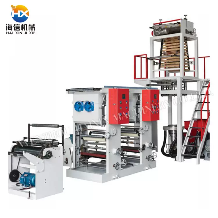 厂家直供生产吹膜机连体印刷机 塑料薄膜手提袋凹版印刷一体机