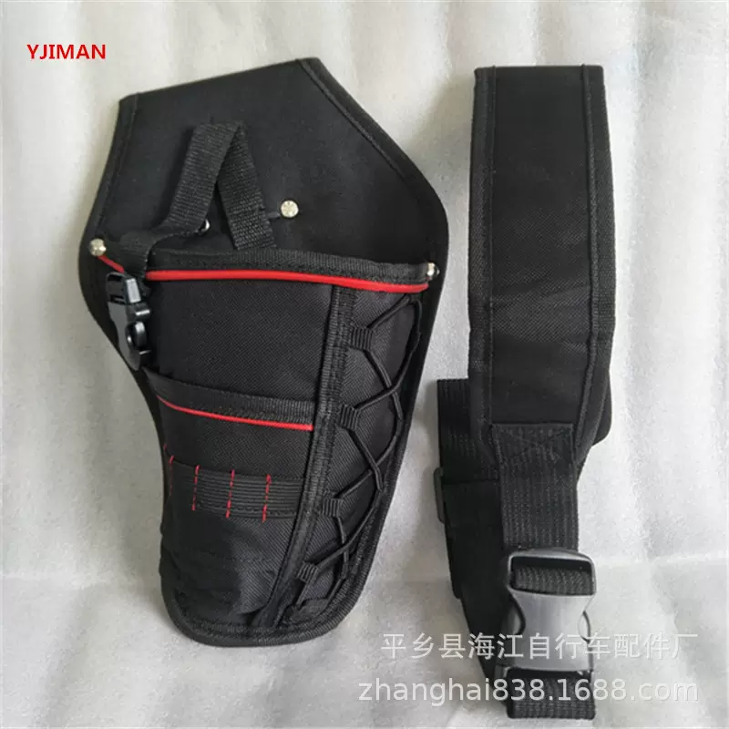 电动扳手腰包 电工工具包腰包建筑帆布五金手电钻工具包