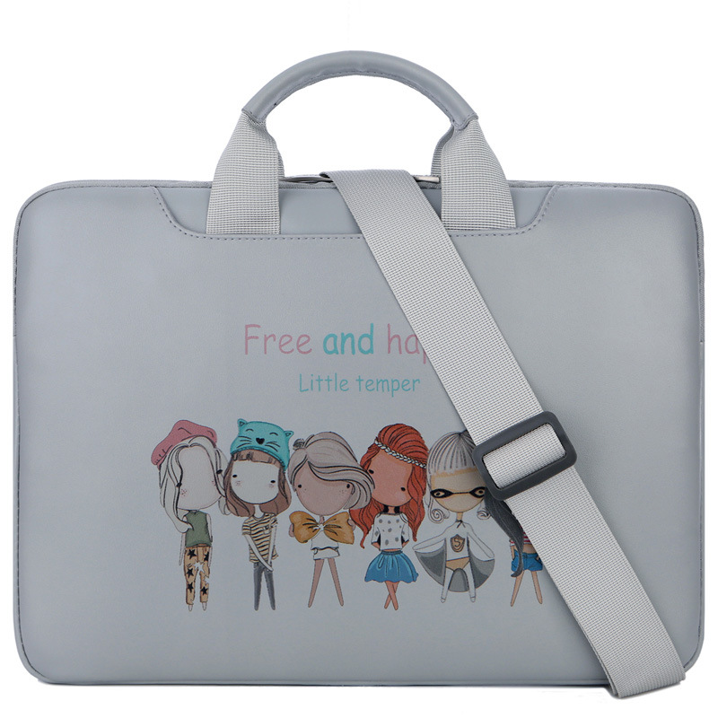 다크 그레이 그림 싱글 가방