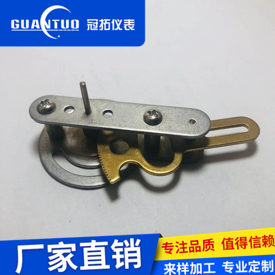 A12冠拓仪表厂家直销Y150压力表机芯不锈铁仪表配件压力表18牙