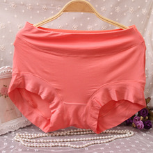 莫代尔胖妹女士中高腰内裤中年老年肥胖提臀胖mm老奶奶裤衩三角裤