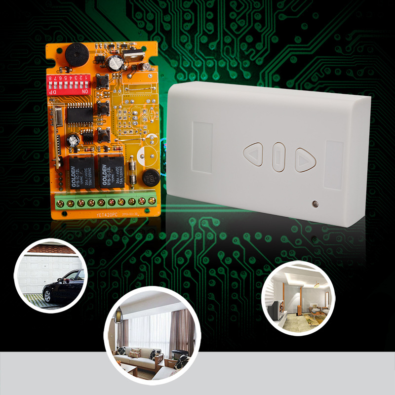 数码投影幕帘遥控器，电动门、电机正反转交流220V无线控制器