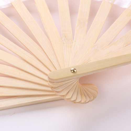 Manufacturer wholesale double-sided silk fan twisted yangko dance fan square dance props adult fan one piece drop shipping