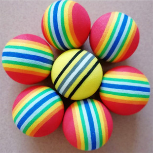 Factory Direct Supply of Eva Toy Colorfulful Elastic Ball Golf Foam Practice Ball Eva Grinding Pet Toy Ball