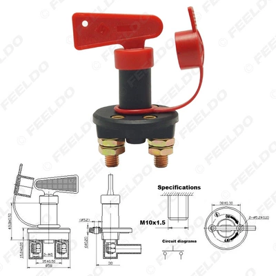 Power supply, ignition system accessories Switch Anti-Leakage Knob Type