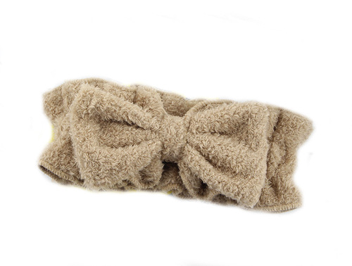 Butterfly knot hair tie new rabbit ear sweet soft girl lotus leaf wide edge elastic face wash hair tie headband hair accessory