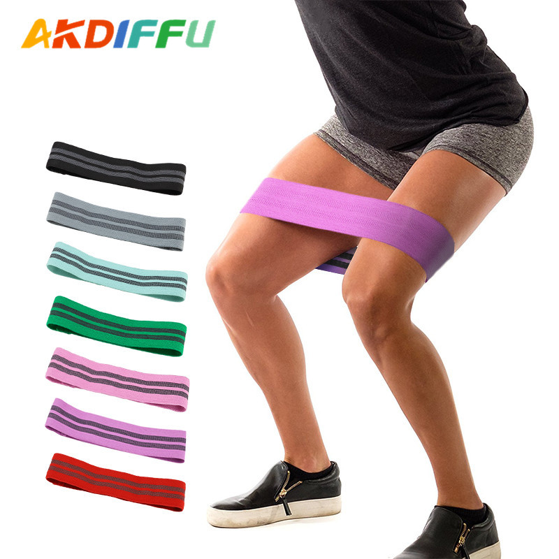 Banda de tensión de algodón Yoga transfronteriza Abuso del círculo de la cadera Anillo de cadera en cuclillas banda elástica no fácil de deslizar banda de resistencia