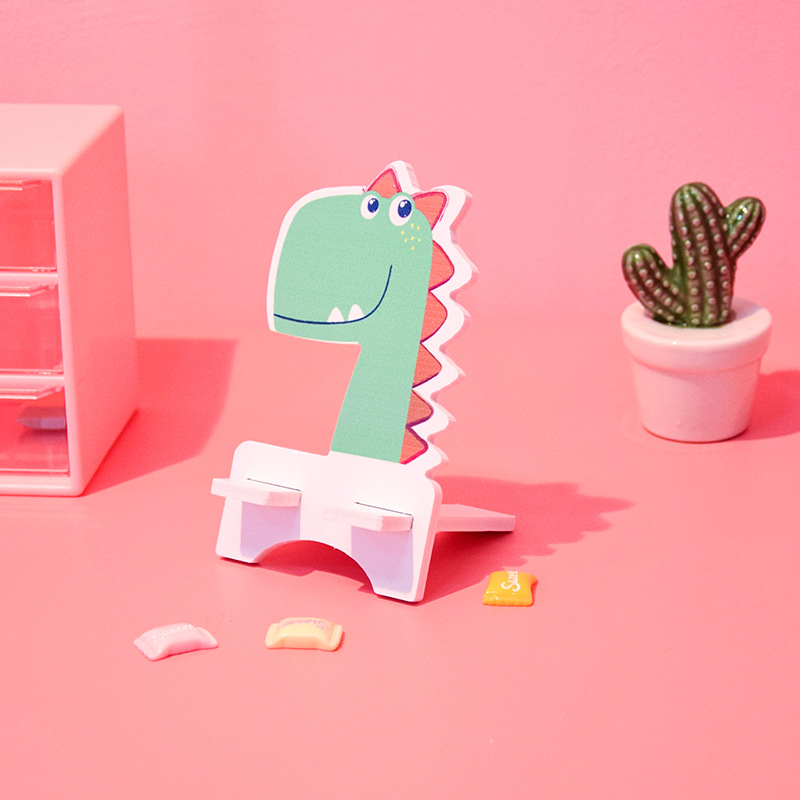 Soporte de teléfono móvil perezoso de dibujos animados creativo soporte de teléfono móvil lindo soporte de tableta soporte de teléfono móvil de madera de escritorio portátil