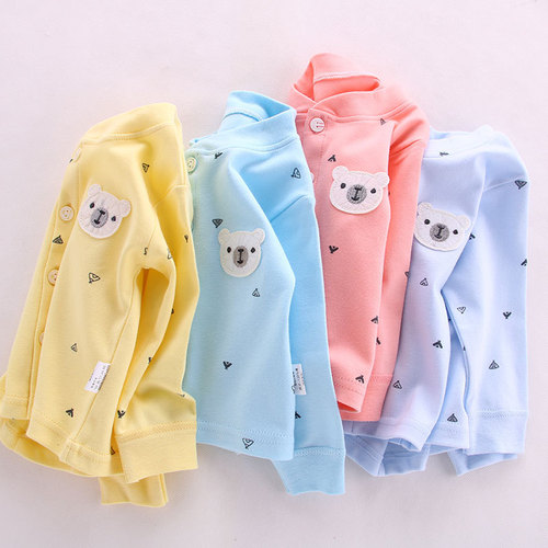 Baby clothes, autumn clothes, long pants, pure cotton, Category A, children, newborns, children's clothing, pajamas, spring cardigans, underwear sets