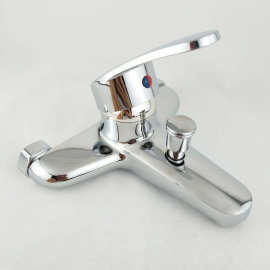 厂家批发 三联淋浴龙头龙头 吉事多三联冷热浴缸龙头进出水阀