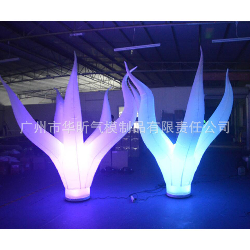 夜光充气树杈灯光 发光星星派对道具牛津布充气气模