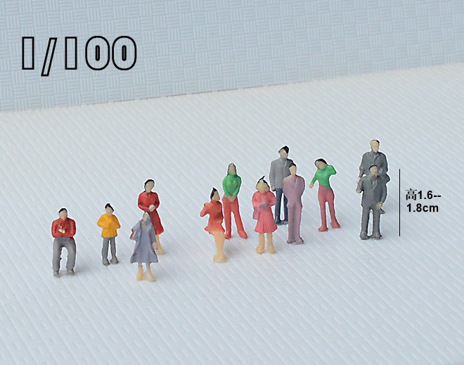 Mini simulación muñeca edificio arena Mesa escena material decorativo Colorido figura modelo miniatura paisaje pequeña figura colorido hombre