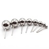 Earrings, round beads, beading needle, accessory, wholesale, simple and elegant design, Korean style